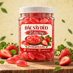 Đác sấy dẻo vị dâu tây