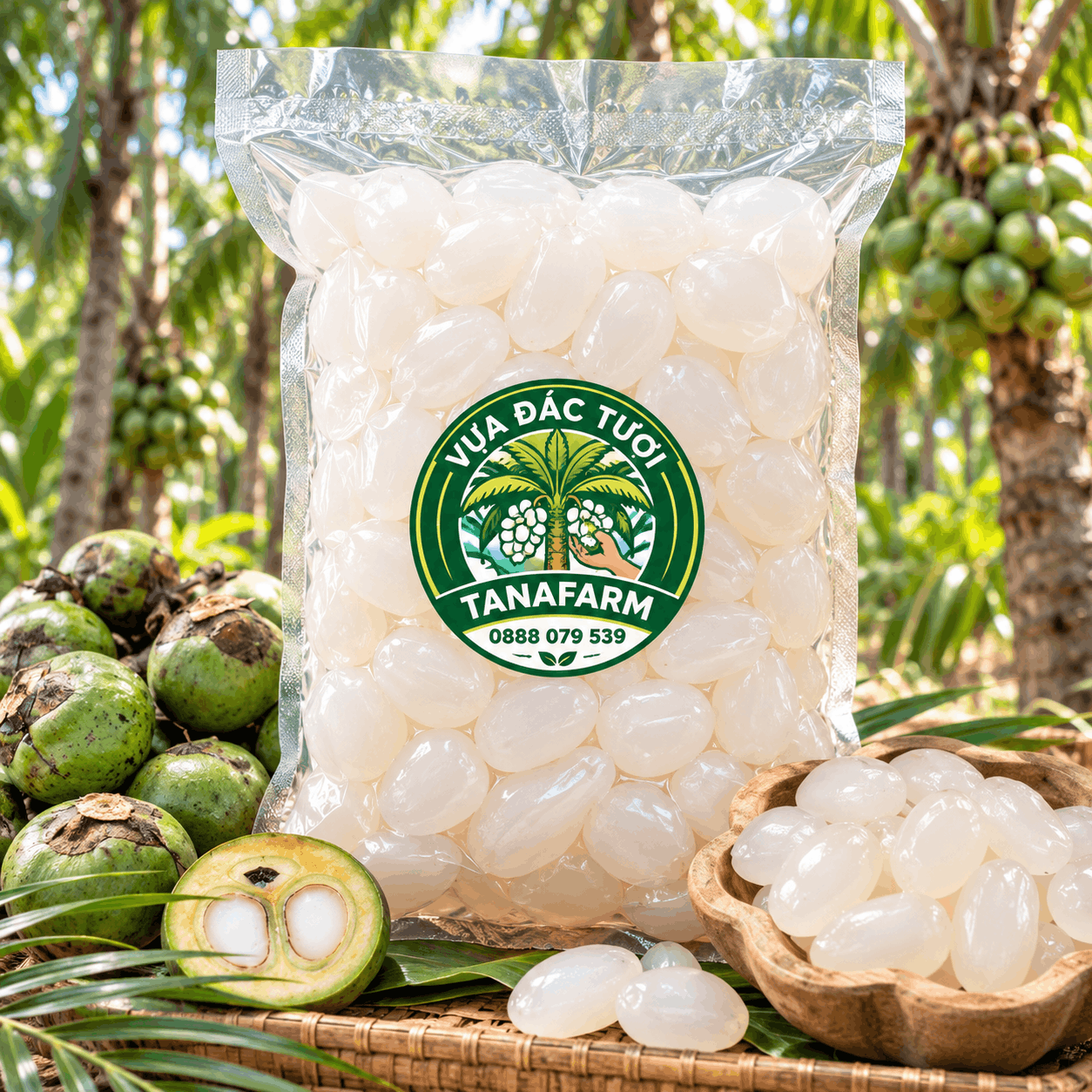 Hạt đác tươi Tanafarm (Túi 1kg)