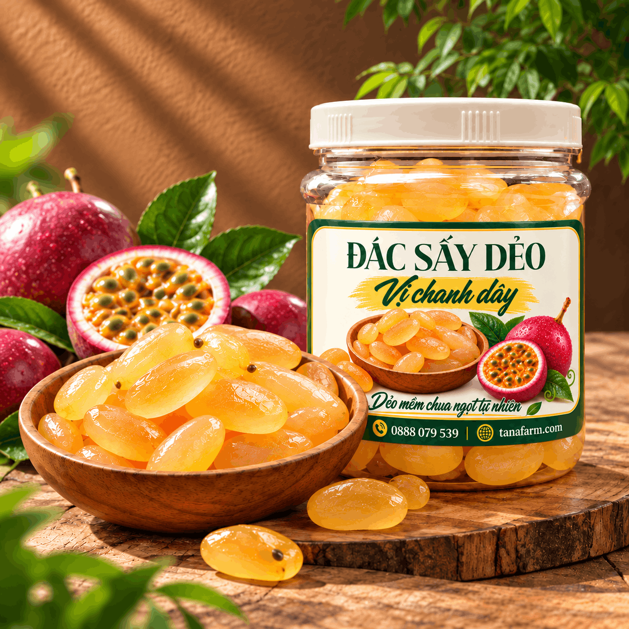 Đác sấy dẻo - Vị chanh dây